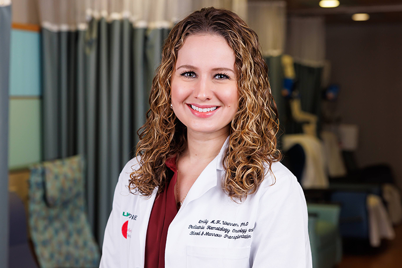 Emily A. H. Warren, Ph.D., is a pediatric neuropsychologist at Children’s of Alabama and an assistant professor in the Division of Pediatric Hematology/Oncology in the University of Alabama at Birmingham Department of Pediatrics.